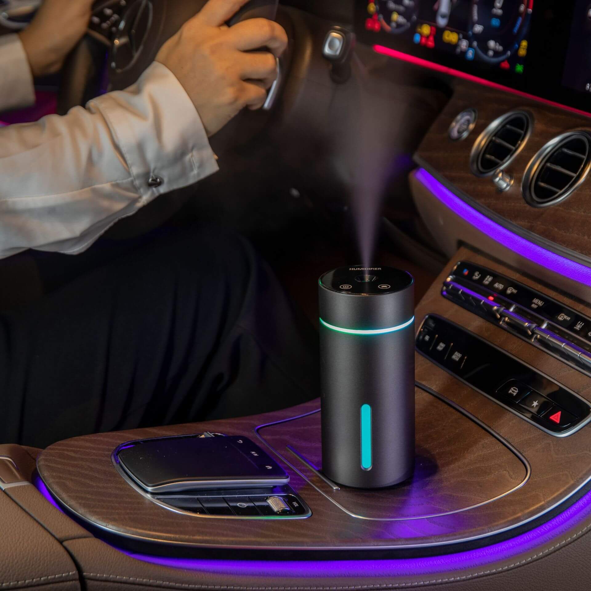 Difusor humidificador inteligente para coche