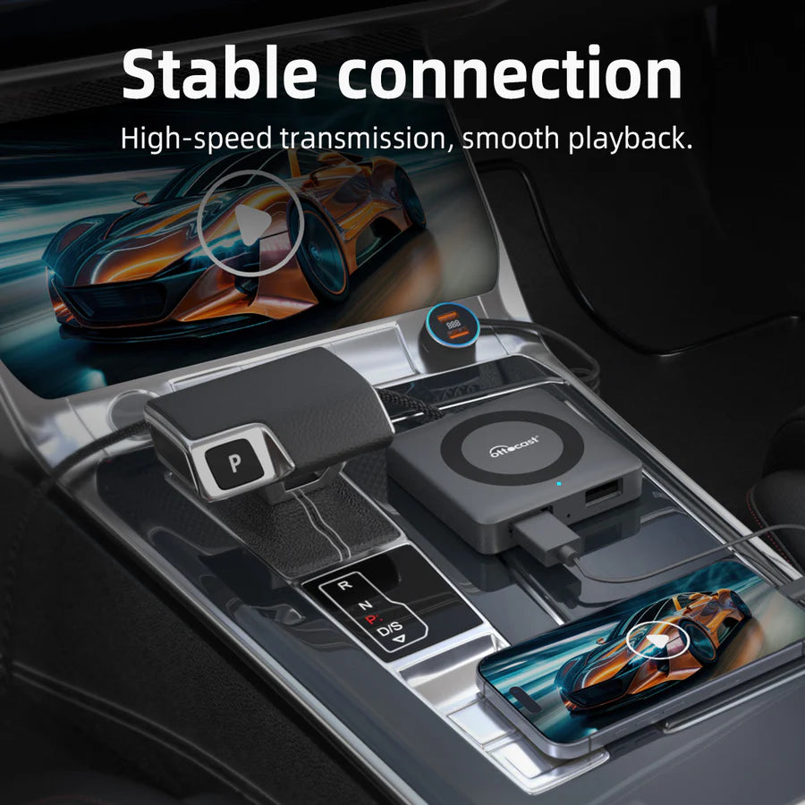 OTTOCAST® Car TV Mate Pro | Fire TV Sticks + Screen Mirroring+Wireless CarPlay & Android Auto