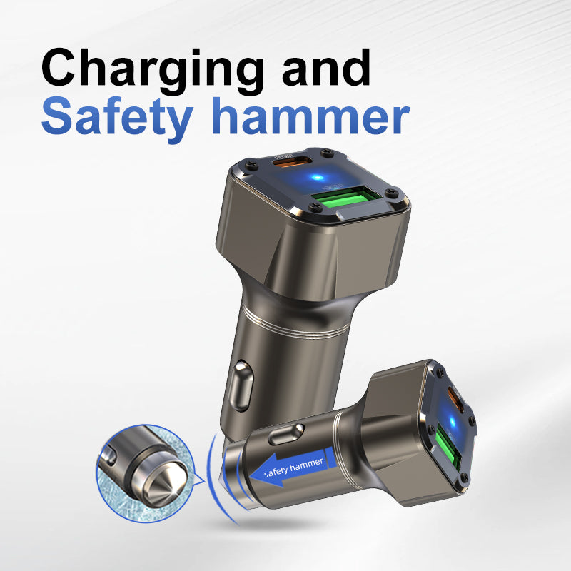 Cargador rápido para coche con múltiples puertos