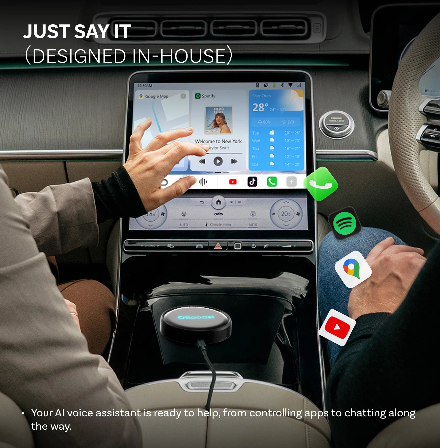 Adattatore Wireless CarPlay per Auto Cabin Care
