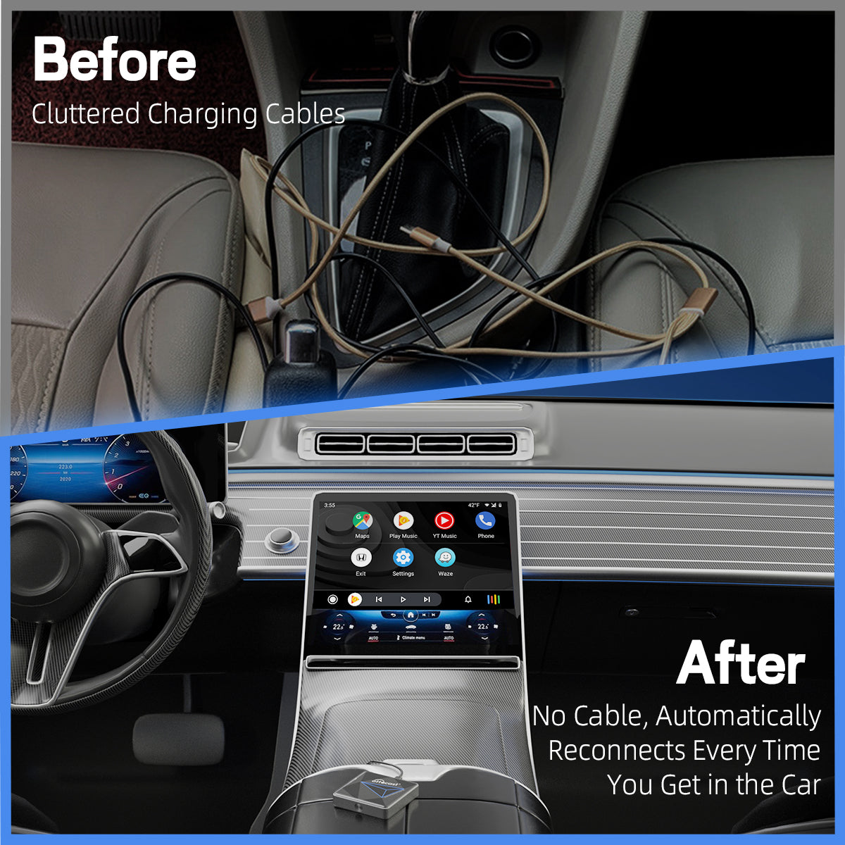 OTTOCAST® A2Air Pro Wireless Android Auto Adapter