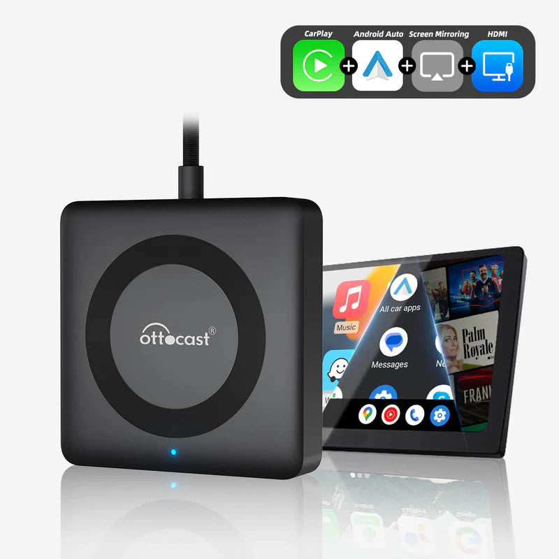 OTTOCAST® Car TV Mate Pro | Fire TV Sticks + Screen Mirroring+Wireless CarPlay & Android Auto
