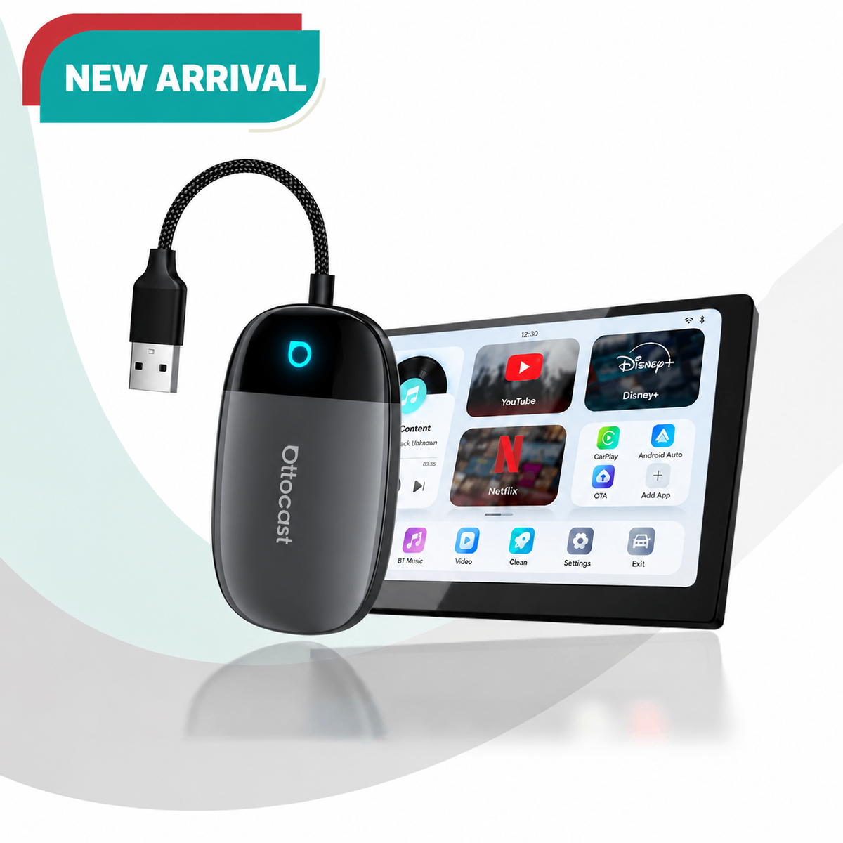 Play2Video X Wireless CarPlay/Android Auto All-in-1 Adapter