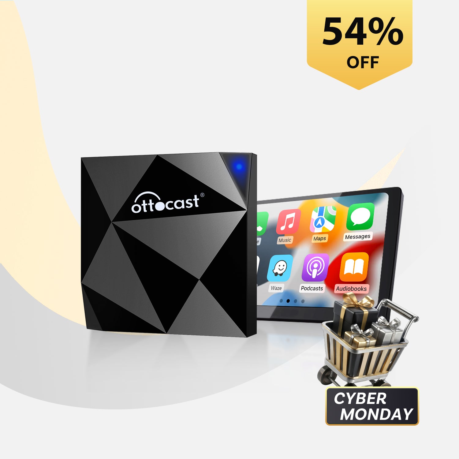 OTTOCAST® U2-AIR Wireless CarPlay Adapter