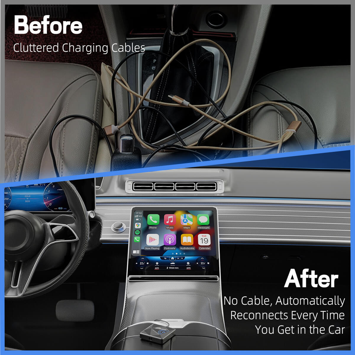 Adaptador inalámbrico OTTOCAST® U2AIR Pro para CarPlay