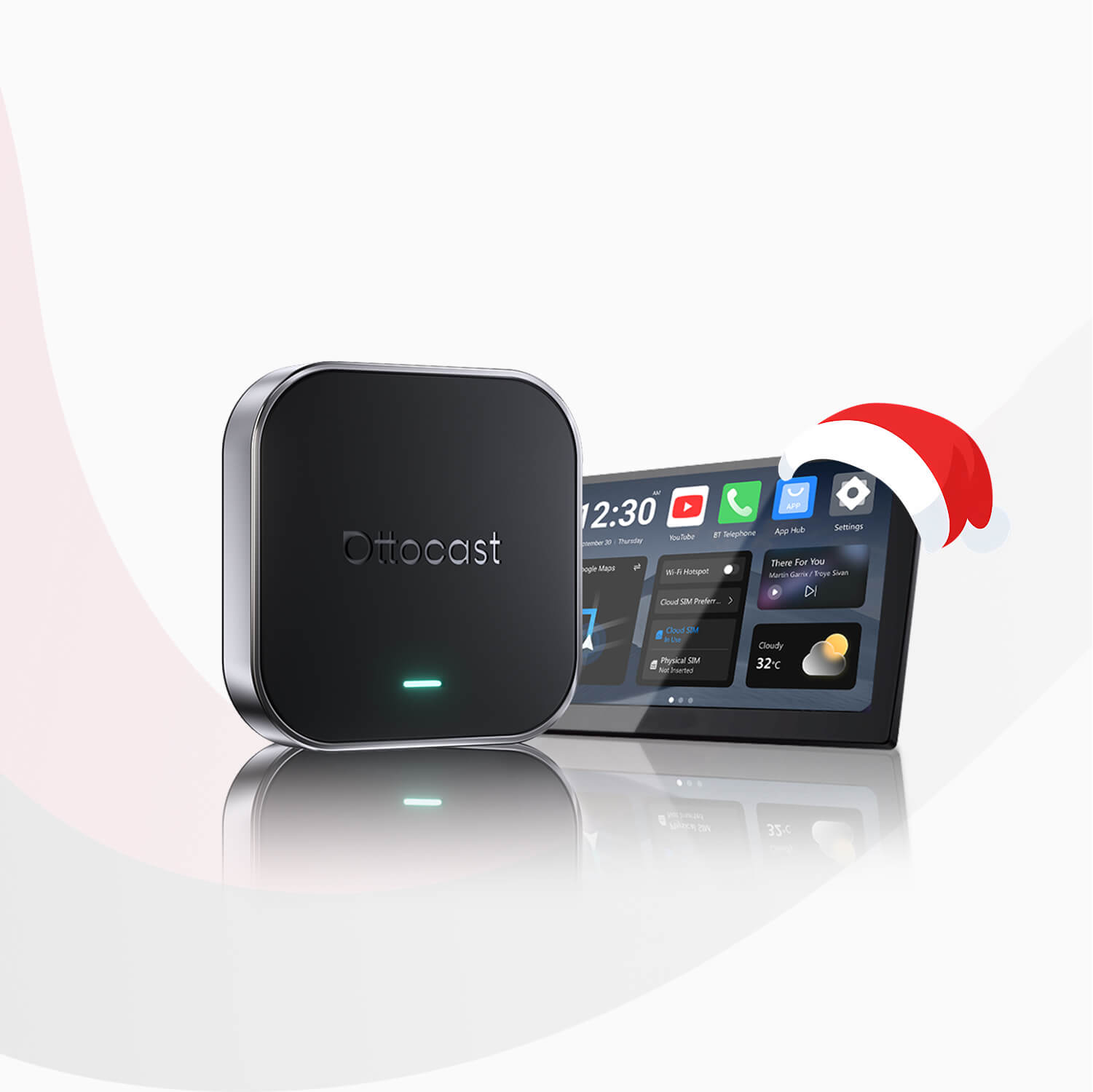 OTTOAIBOX® E2 CarPlay AI Box | Download Any App + CloudSIM + Wireless CarPlay and Android Auto