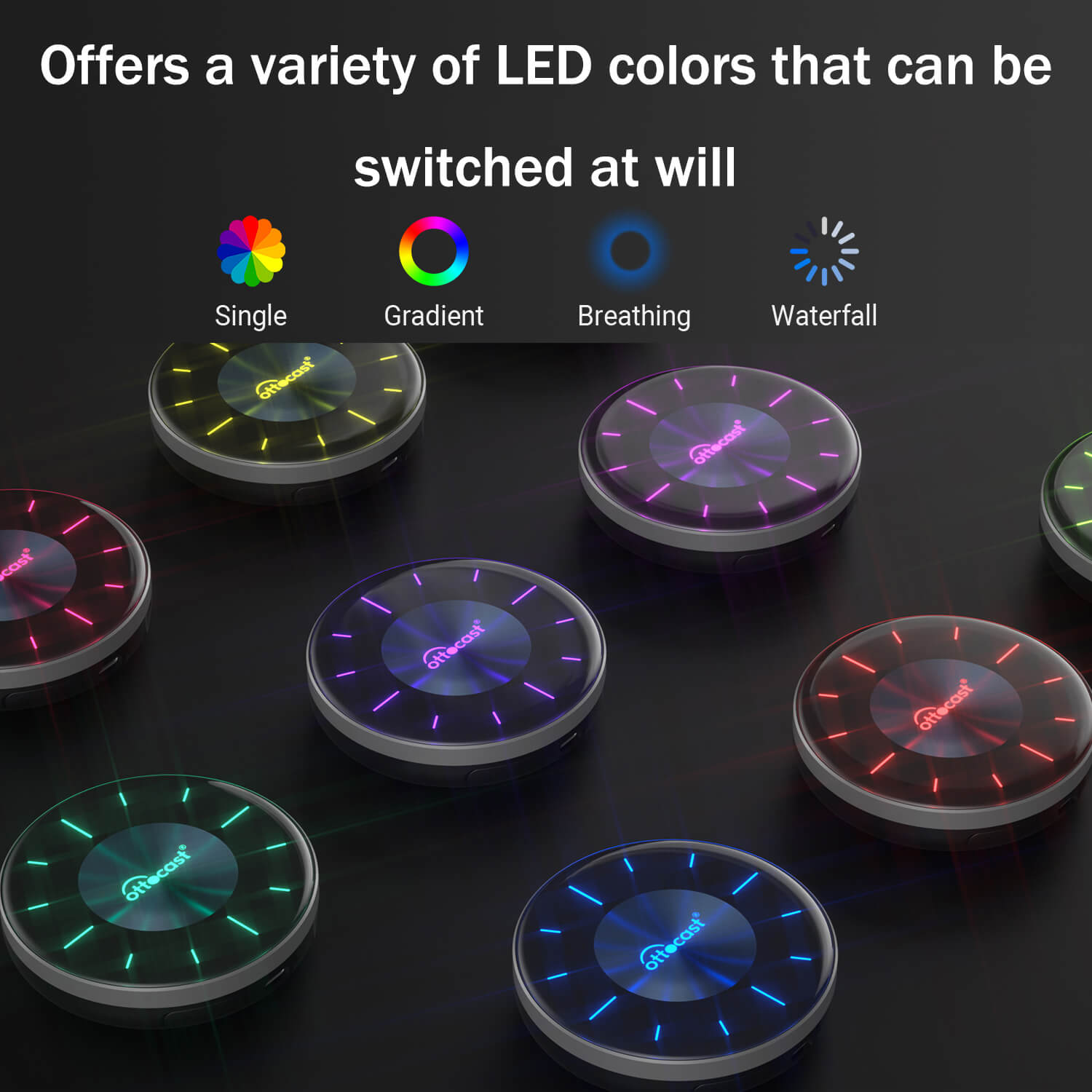 OTTOCAST® P3 KI Box | Netflix, Hulu, App Store + Kabelloses CarPlay & Kabelloses Android Auto