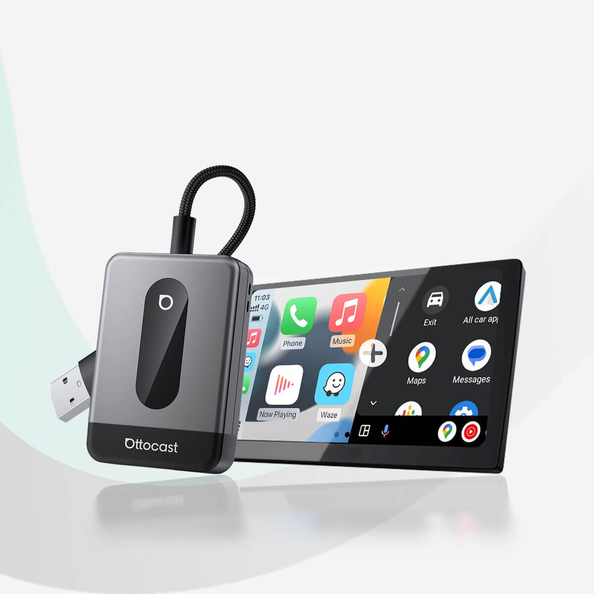 Ottocast® U2Air Edge Wireless CarPlay/Android Auto Adapter