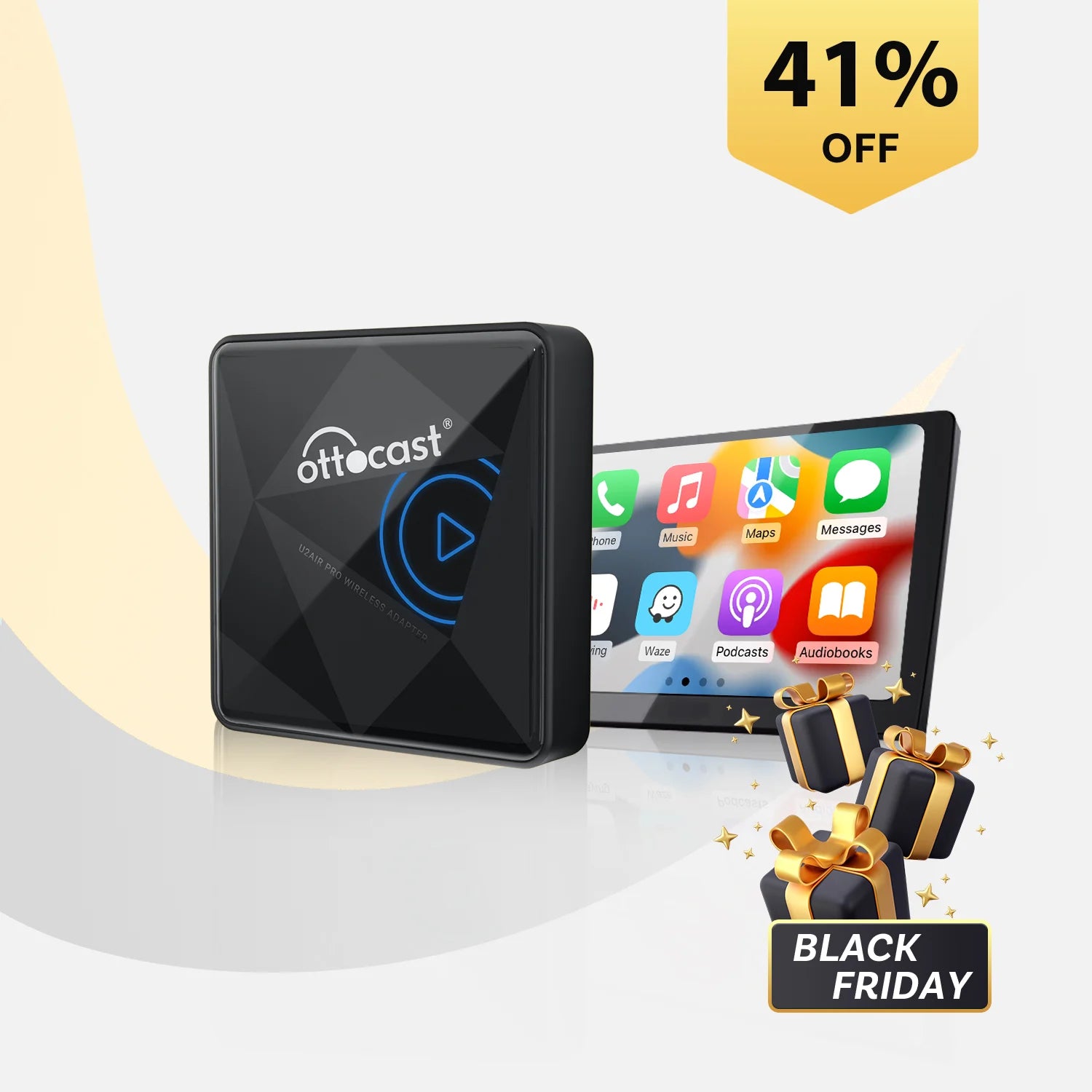 OTTOCAST® U2AIR Pro Kabelloser CarPlay Adapter