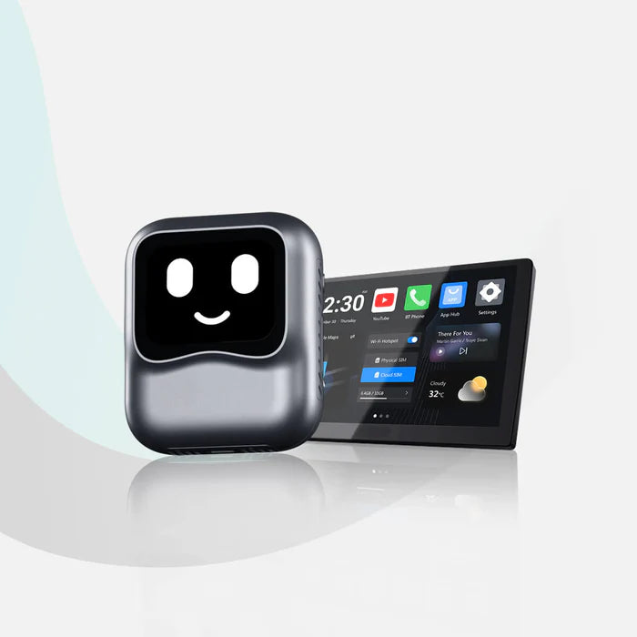 OTTOCAST® NanoAi | AI Conversation + App Store + 1.83-inch Display + Wireless CarPlay and Android Auto