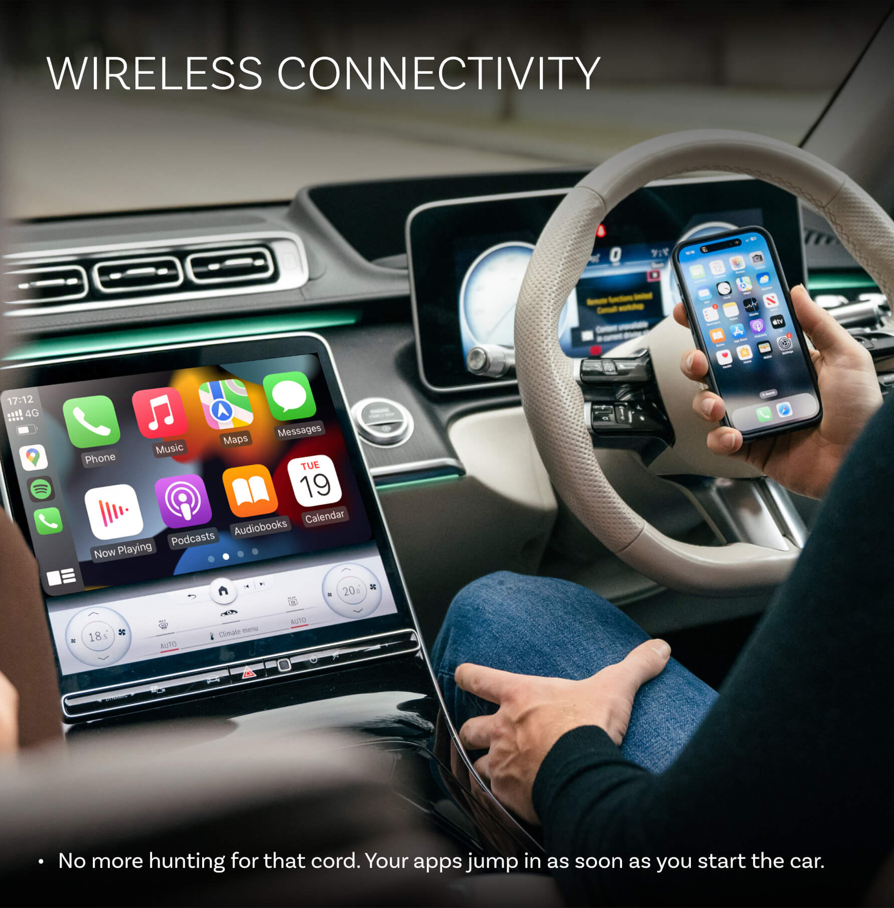 OTTOCAST® Mini Pico Wireless CarPlay/Android Auto Adapter