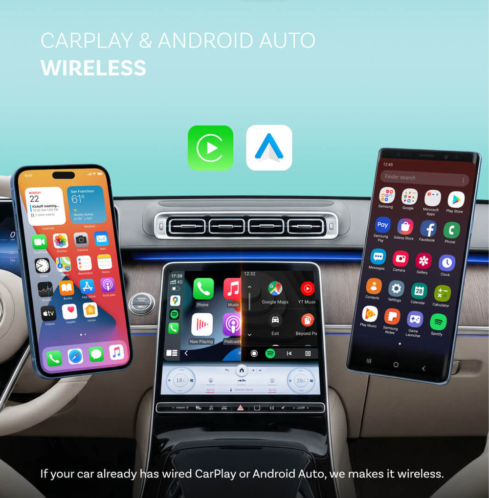 OTTOCAST® Mini NOVA Wireless CarPlay/Android Auto Adapter