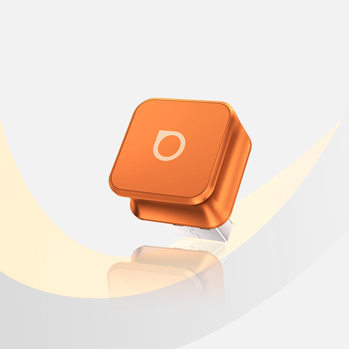 OTTOCAST® Mini 3.0 Ultra Cube Wireless CarPlay Android Auto 2-in-1 Adapter - Cosmic Orange