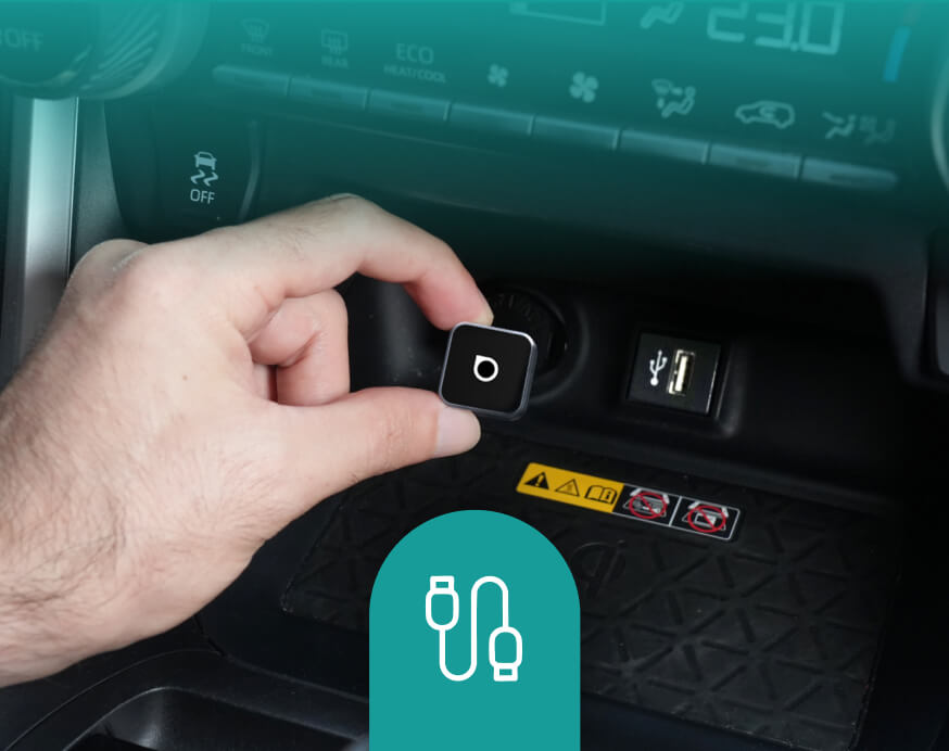 <h4>Koble til USB-port</h4>