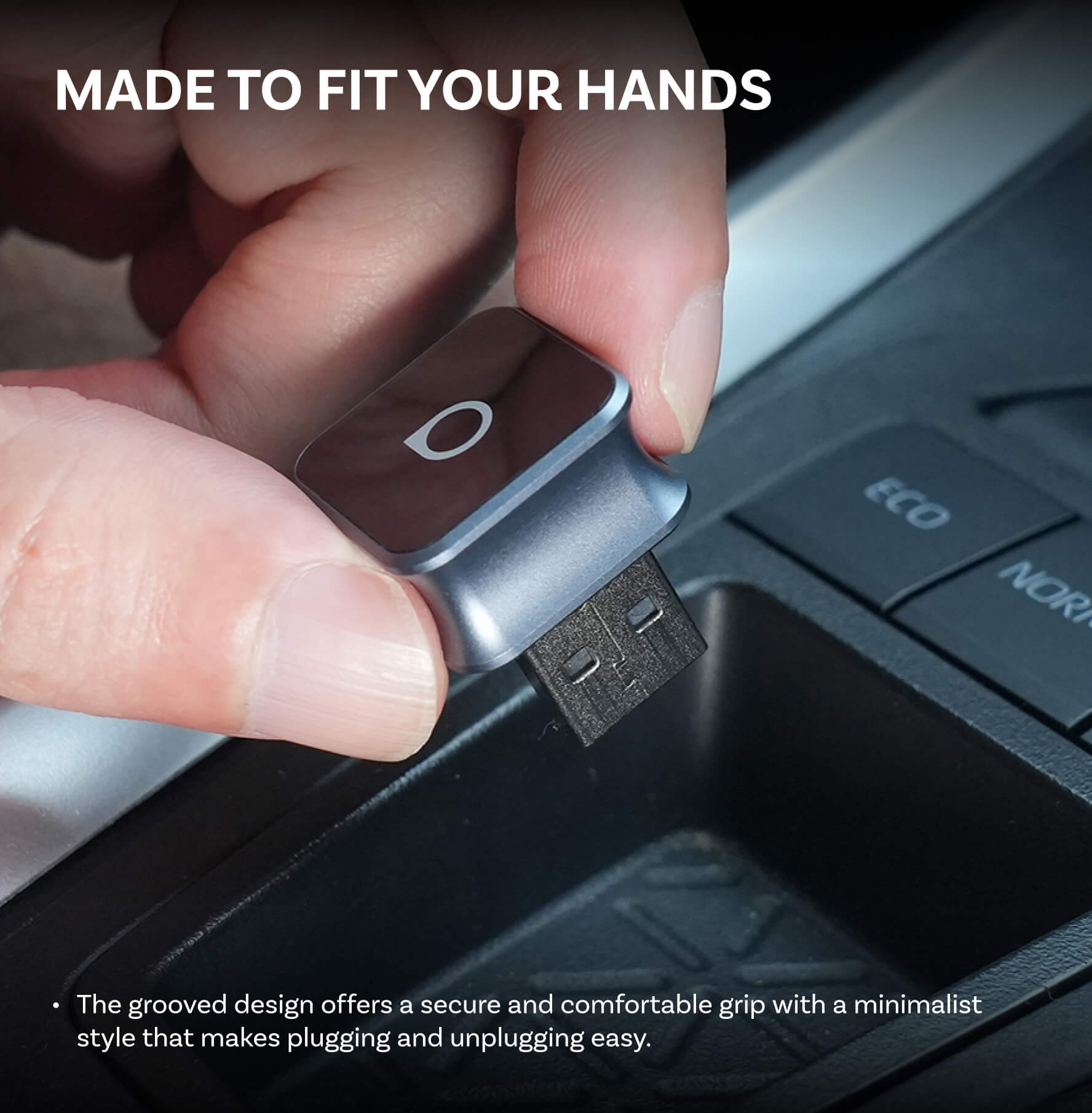Ottocast Mini 3.0 Ultra Cube trådløs CarPlay Android Auto 2 i 1 adapter