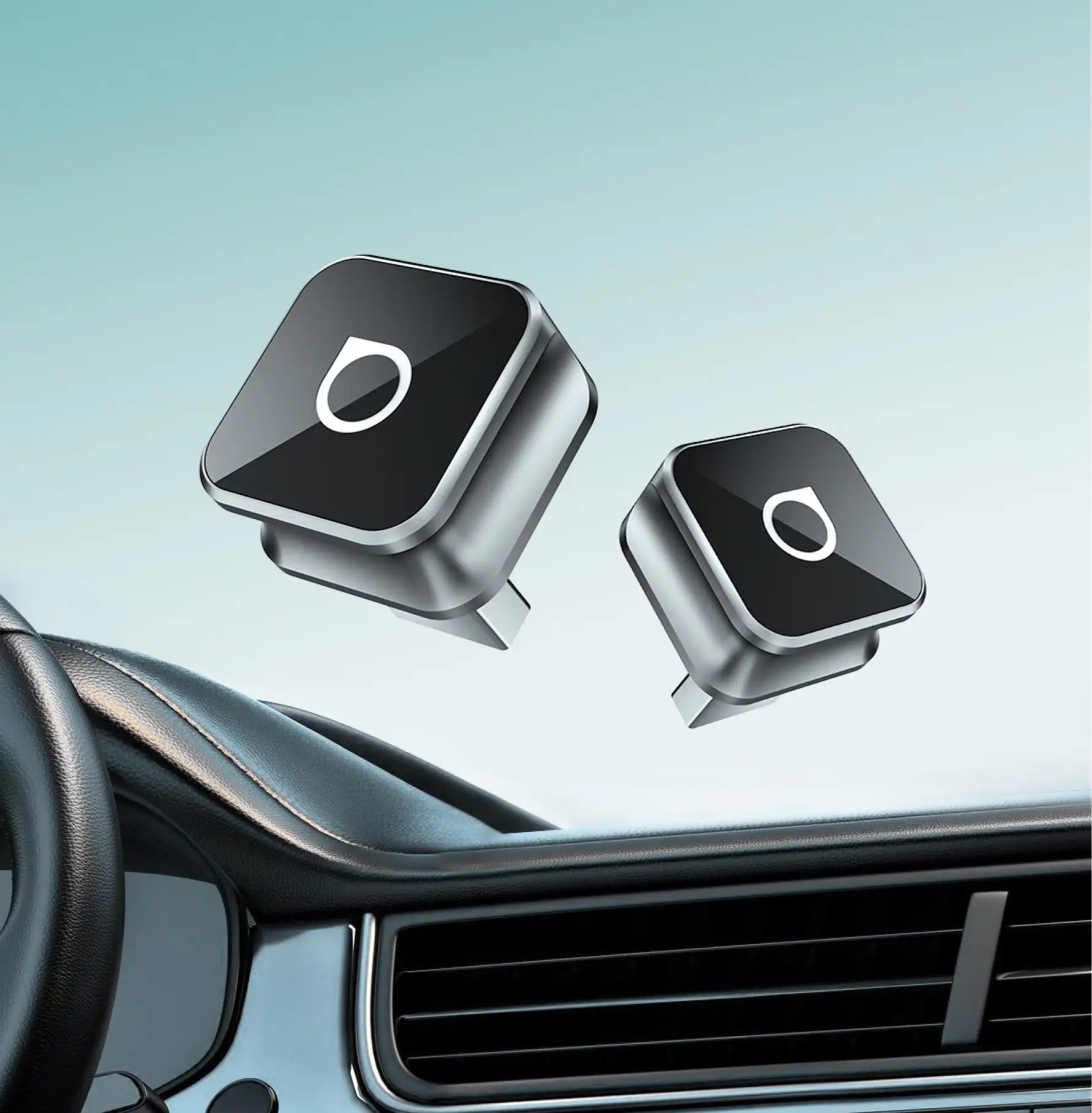 OTTOCAST® Mini 3.0 Ultra Cube | Adaptador Wireless CarPlay Android Auto 2 em 1