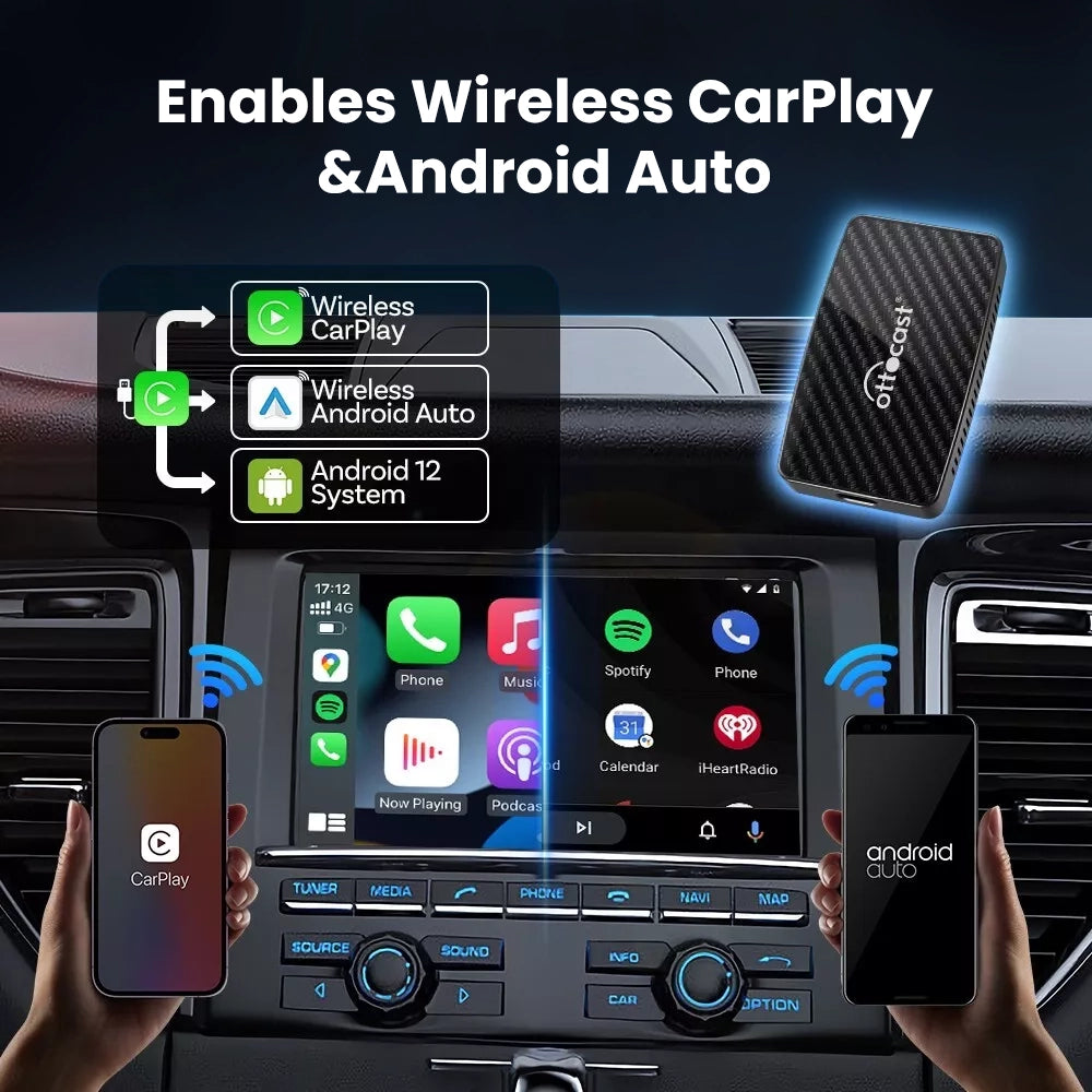 (🎄Weihnachtsverkauf 44% RABATT) - Play2Video Ultra Wireless Carplay/Android Auto All-in-1 Adapter
