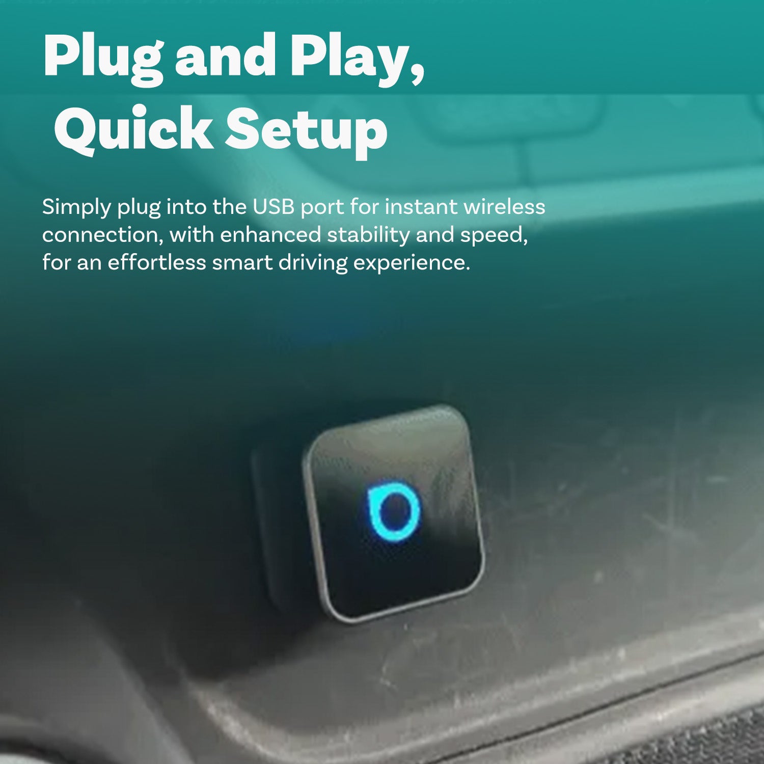 Ottocast Mini 3.0 Ultra Cube Adaptador Wireless CarPlay Android Auto
