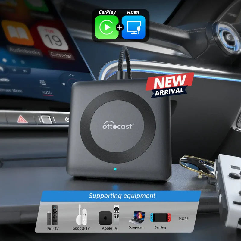 Car TV Mate - HDMI Multimedia & Wireless CarPlay Adapter