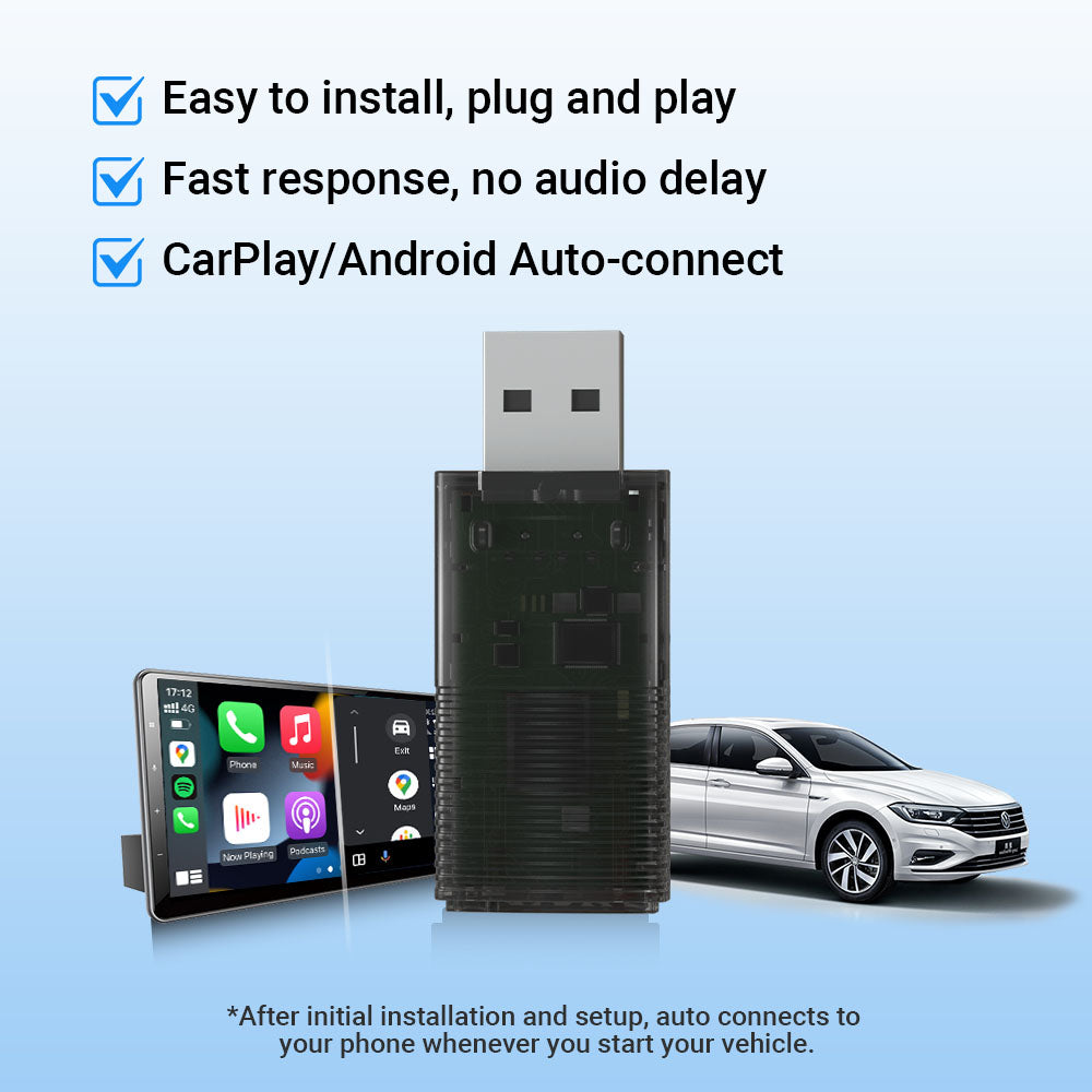 🔥Hot Sale 45%OFF🔥Mini Wireless CarPlay/Android Auto 2 in 1 Adapter