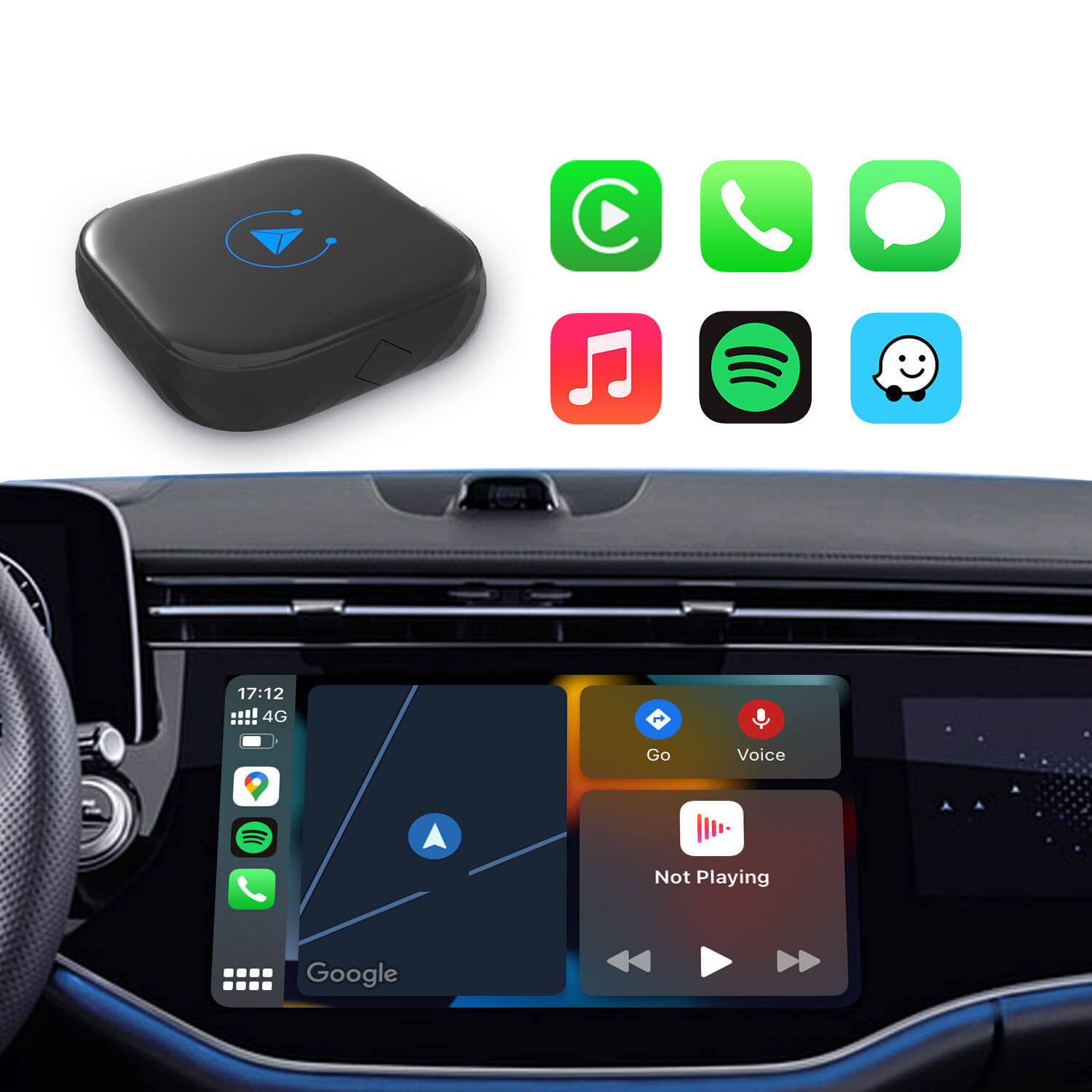 🔥Special Offer 45% OFF🔥The Smart Car Link Wireless CarPlay/Android Auto 2 in 1 Adapter