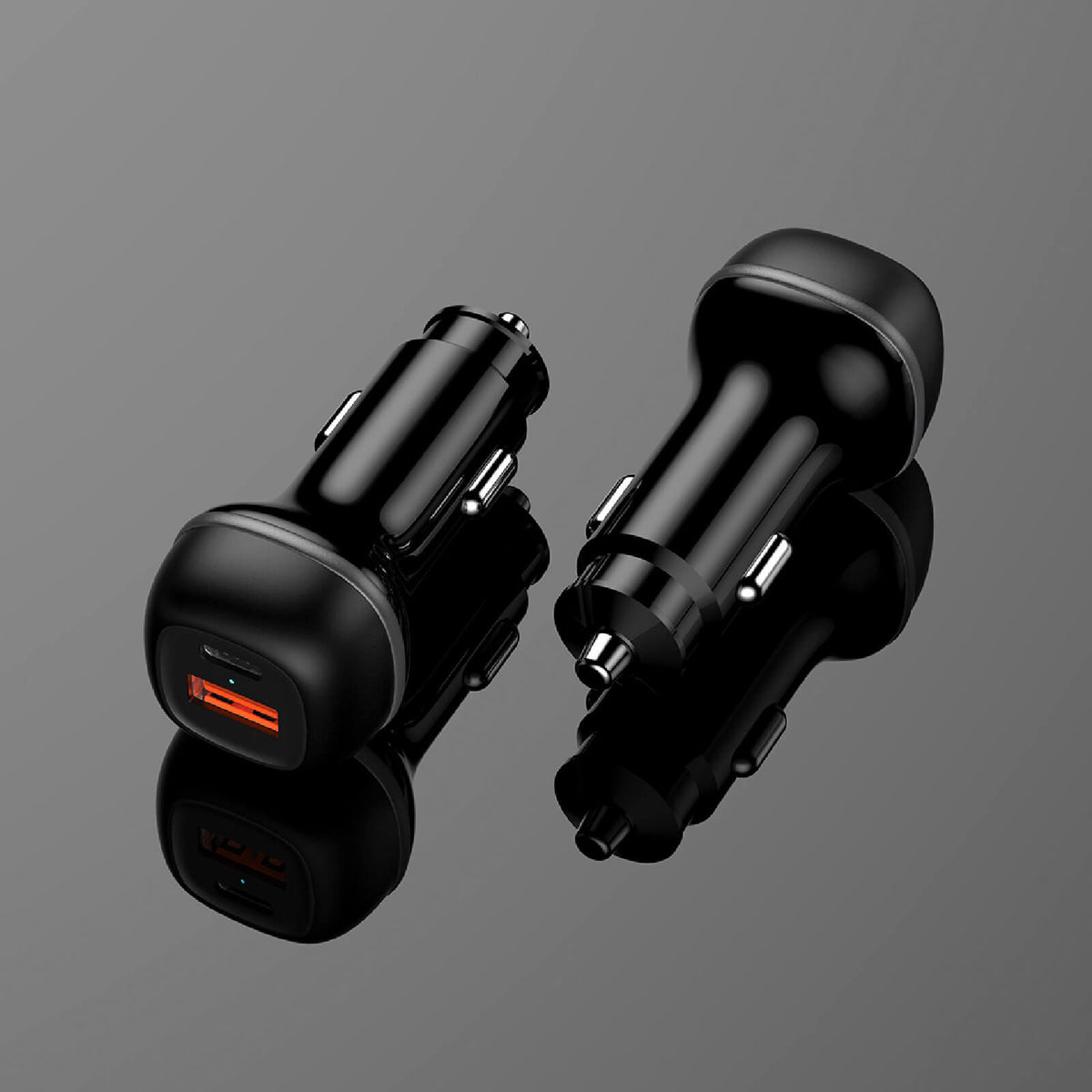 Schnellladegerät fürs Auto Dual USB-C & USB-A