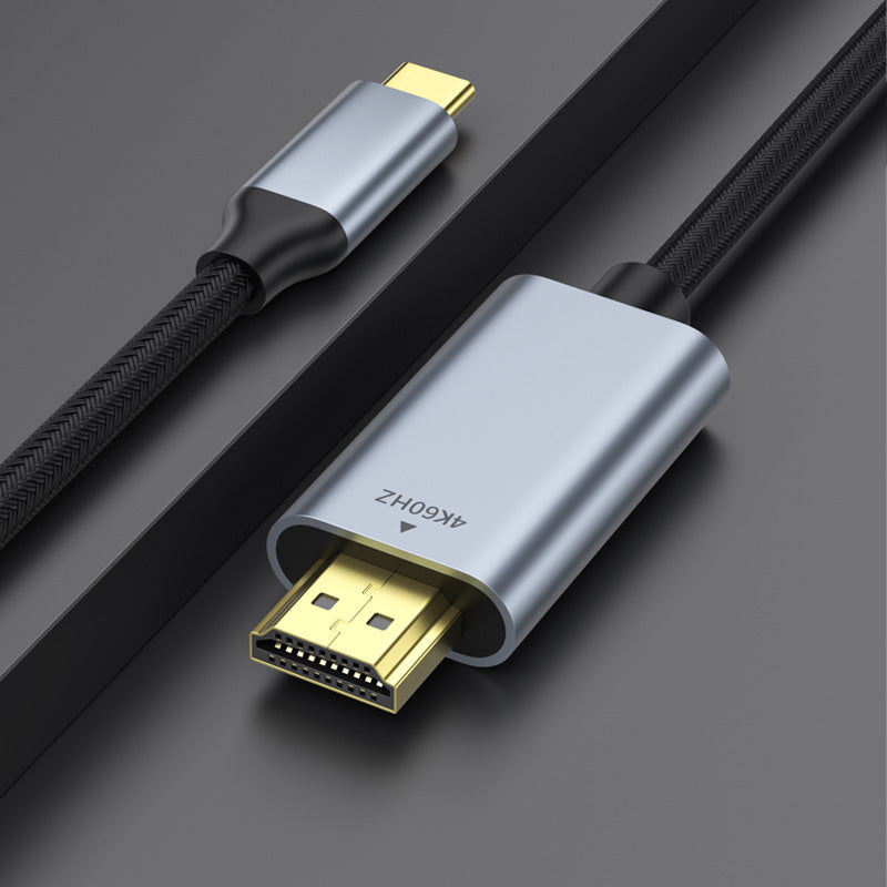 Type-C-HDMI Cable for iPhone 15 Series, MacBook Pro/Air, iPad Pro, Android Series