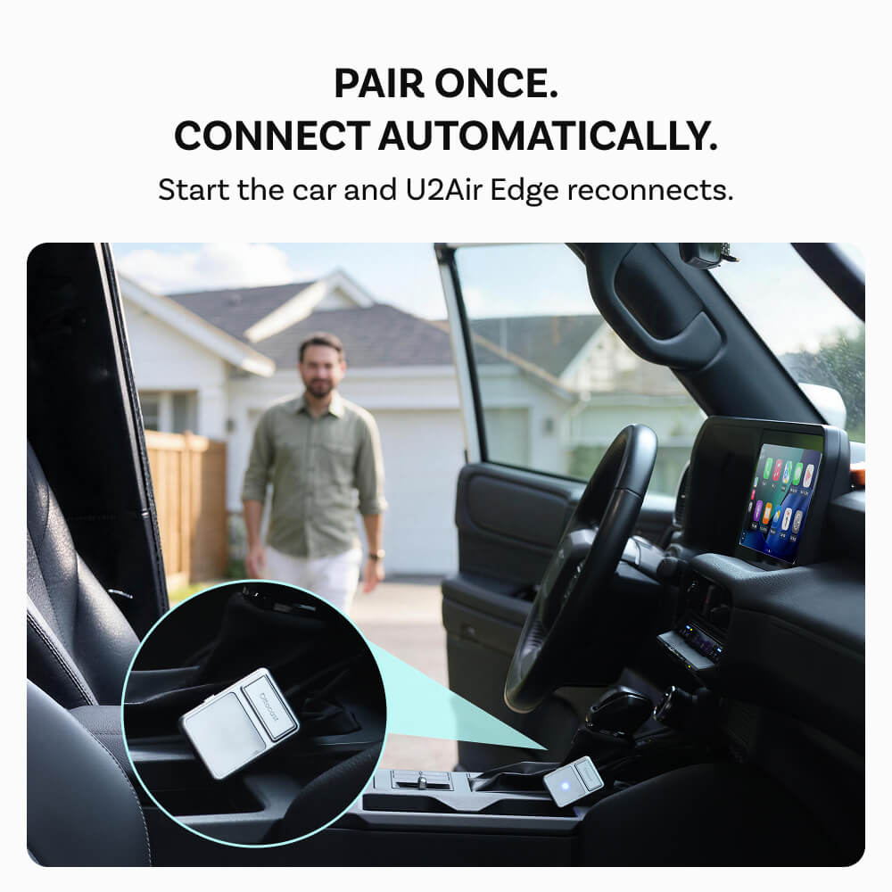 Ottocast® U2Air Edge Wireless CarPlay/Android Auto Adapter
