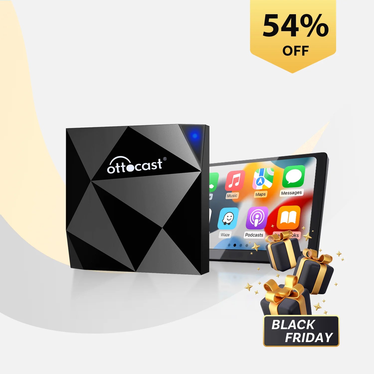 OTTOCAST® U2-AIR Kabelloser CarPlay Adapter