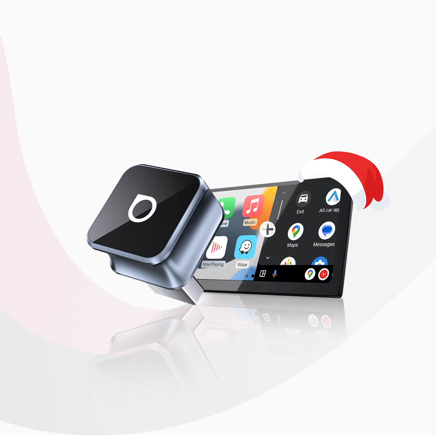 OTTOCAST® Mini 3.0 Ultra Cube | wireless CarPlay Android Auto 2 in 1 Adapter