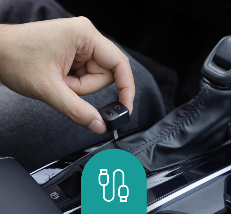 <h4> Branchez dans le port USB</h4>