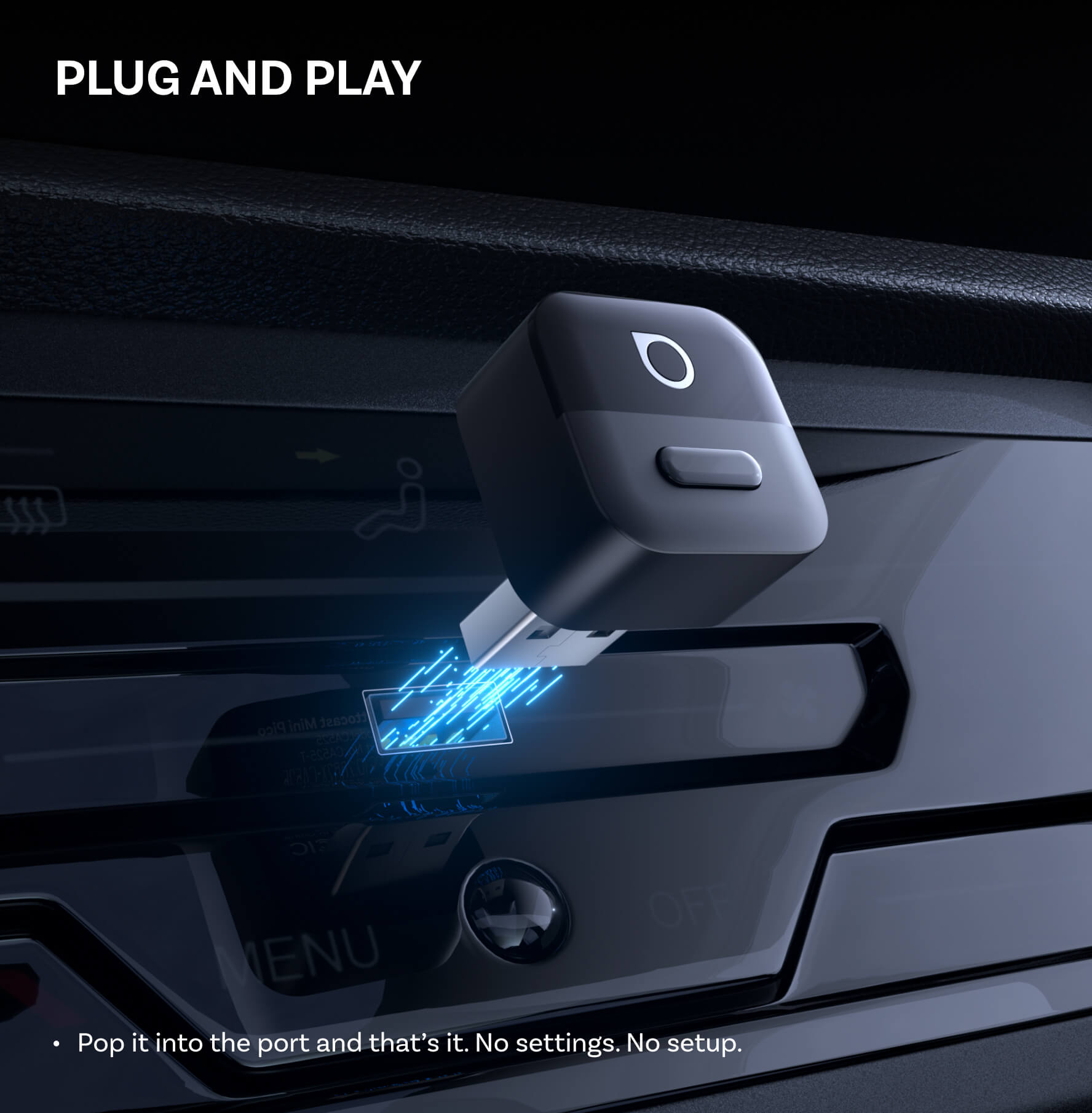 Adaptateur sans fil OTTOCAST® Mini Pico CarPlay/Android Auto pour voiture