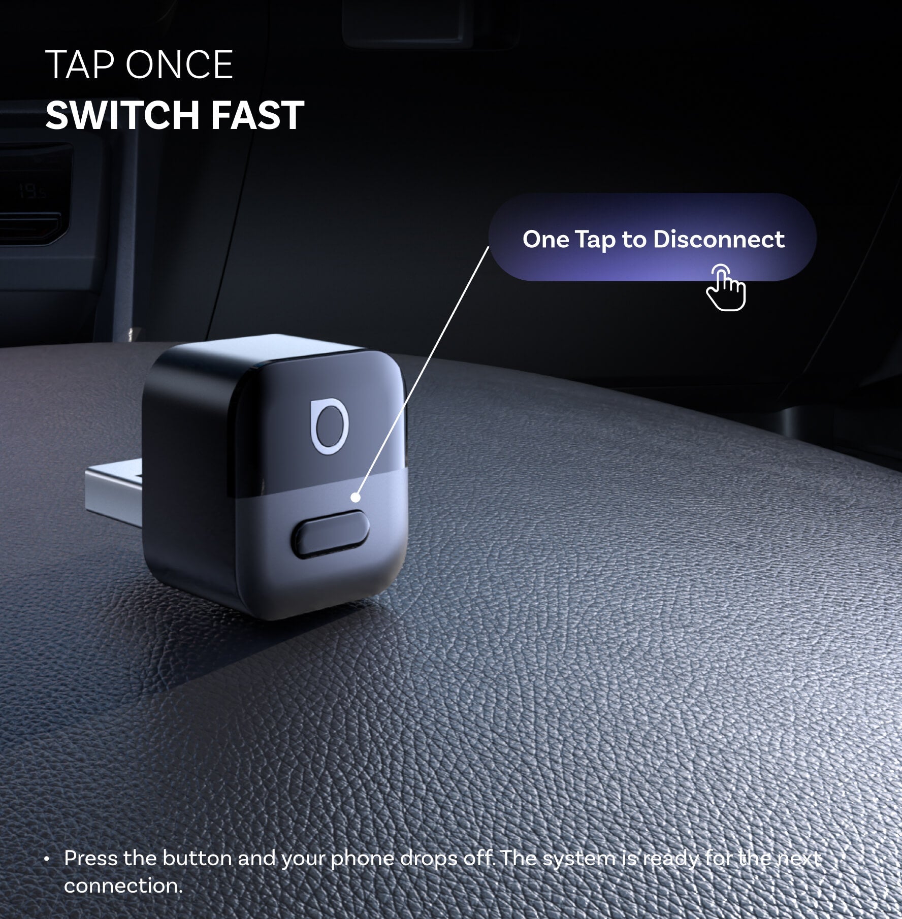 OTTOCAST® Mini Pico | One Tap Switch+ Wireless CarPlay & Android Auto