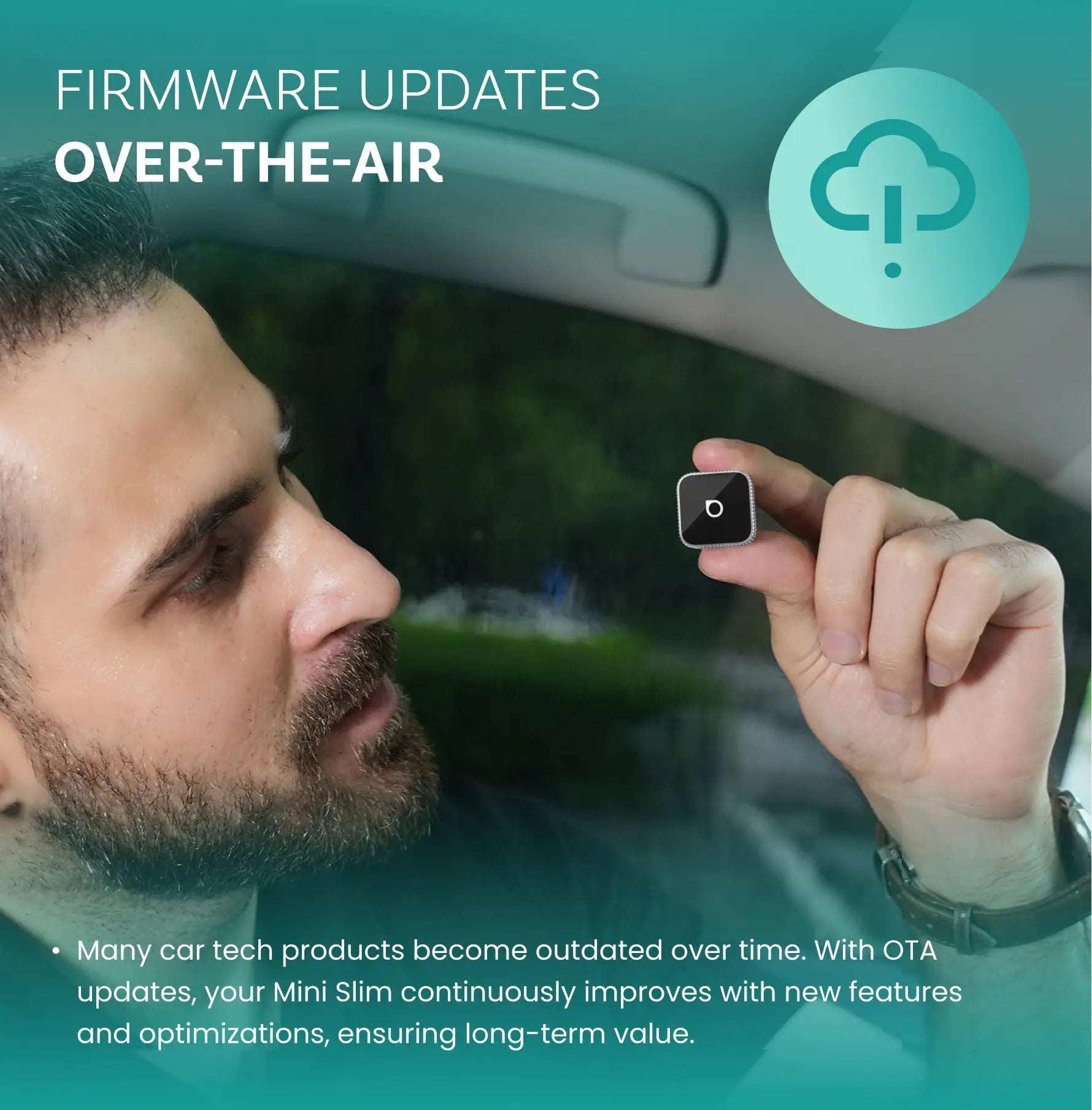 OTTOCAST® Mini 3.0 Ultra Cube | trådløs CarPlay Android Auto 2 i 1-adapter