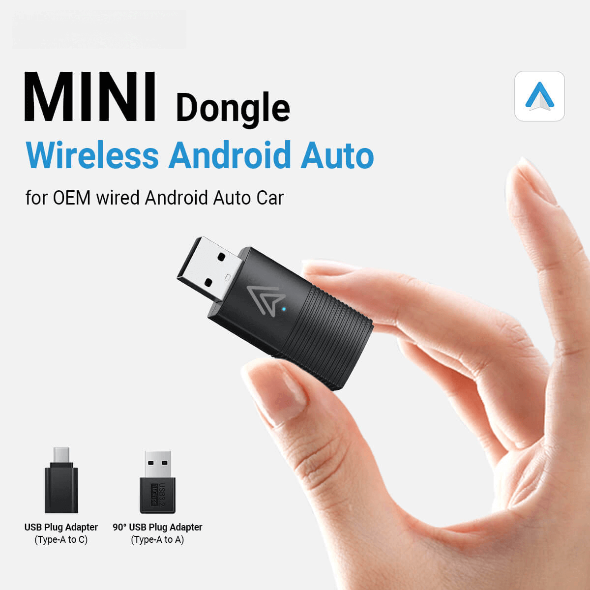 🔥Hot Sale 45%OFF🔥Mini Wireless CarPlay/Android Auto 2 in 1 Adapter