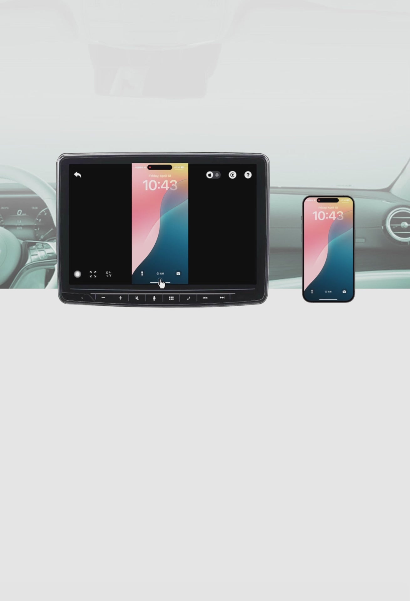 OTTOCAST® Mirror Touch | Screen Mirroring+Bi-Directional Control+Wirel