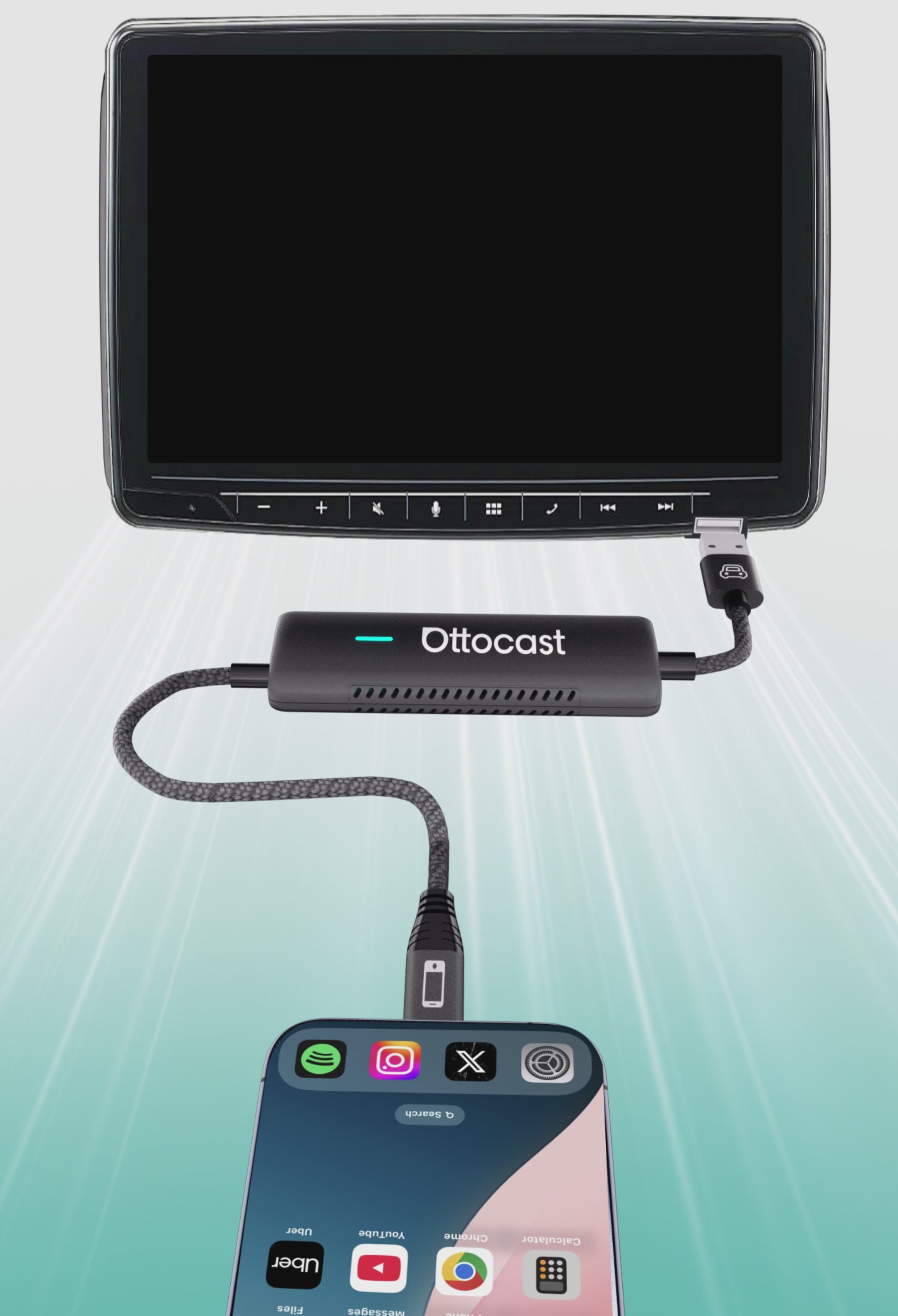 OTTOCAST® Mirror Touch | Screen Mirroring+Bi-Directional Control+Wirel
